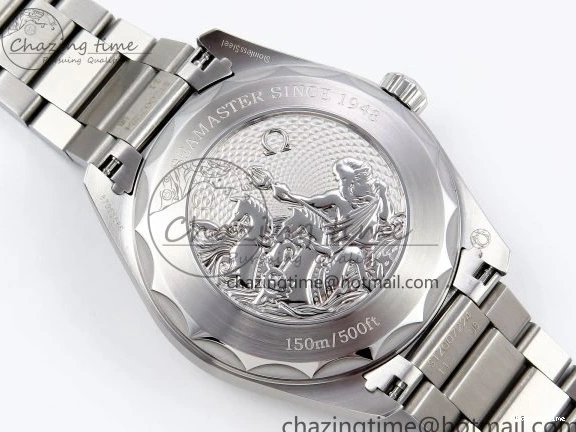 0109 Aqua Terra GMT Worldtimer 43mm VSF 1:1 Best Edition Summer Blue Dial on SS Bracelet A8938 Super Clone FashionForward 7720